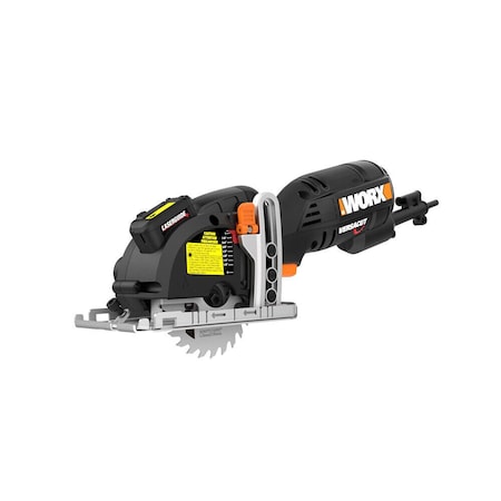 Worx 3 Amp Versacut 3-3/8 in. Electric Compact Circular Saw with Laser Guide Technology WX420L
